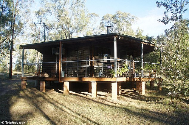 In the photo: one of the independent cabins on the Galcsik family site