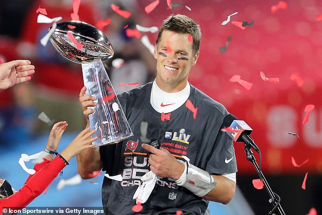 The quarterback led the Bucs to victory in the Super Bowl during his first season with the team.