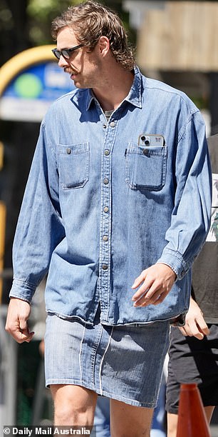 Joe Daniher wore double denim