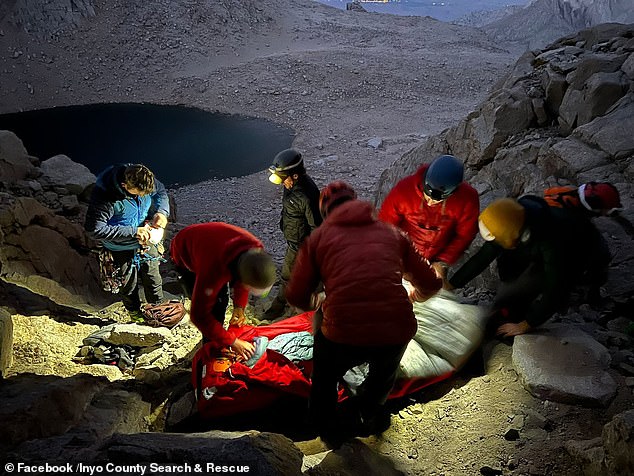 Volunteer rescuers were forced to ascend the same dangerous routes themselves to bring stranded climbers to safety.