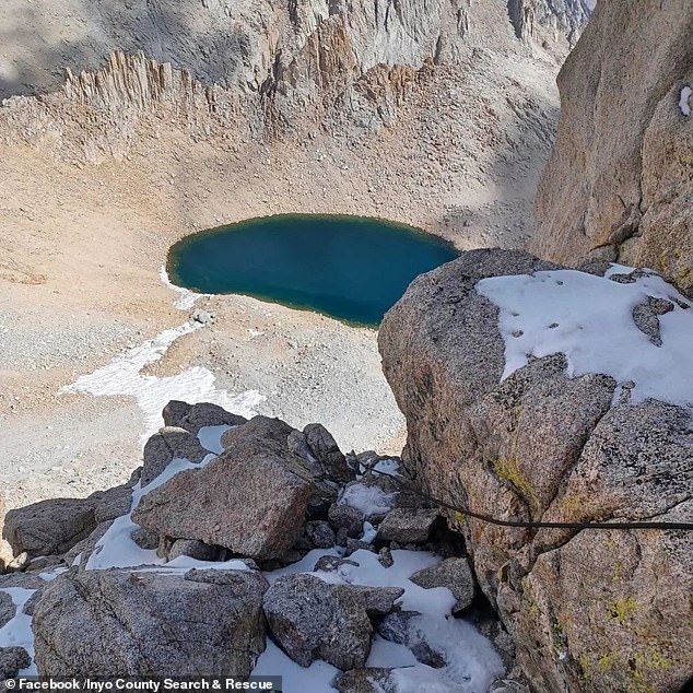 Photos taken by rescuers show how tall the climbers were and how steep the slopes they encountered were.