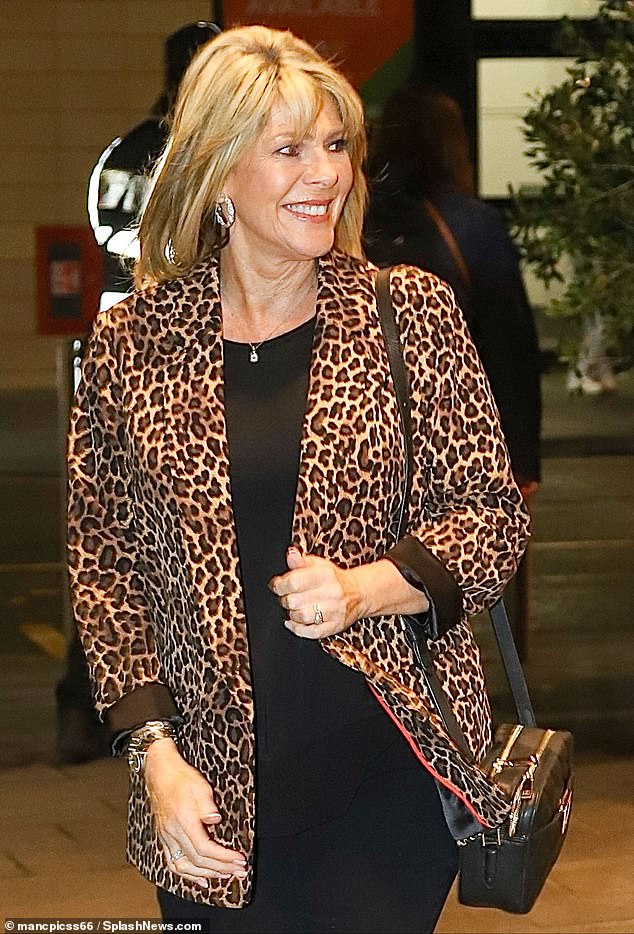 TV personality Ruth, 64, seemed in good spirits while out and about, after her ex Eamonn Holmes, 64, moved on with Katie Alexander, 42.