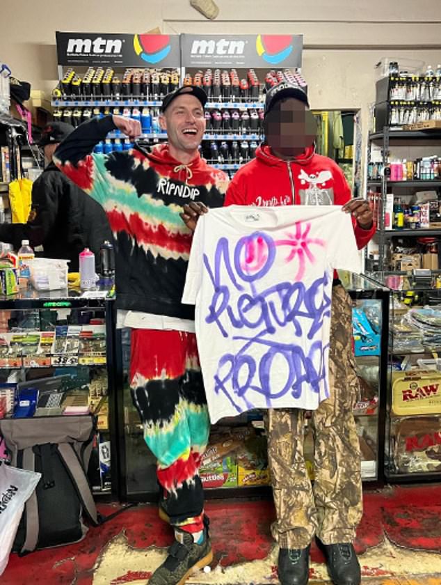 The owner of the store, Winston Cooley, explained that the mural was not intended to offend and was just a meme of the current news related to the accusations and charges P.Diddy is facing.