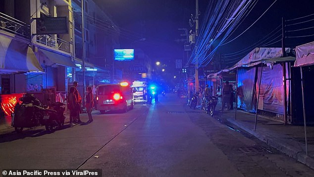 A general view of the street shows scenes of Pattaya, famous among tourists for its lively nightlife.