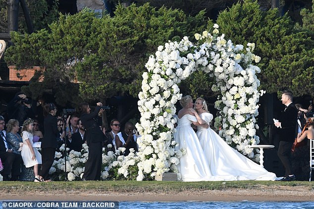 The Australian actress married her long-term partner in a romantic ceremony on the Mediterranean island, surrounded by family and close friends