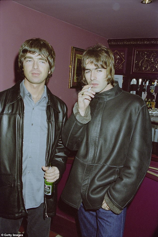 The iconic rock band includes brothers Noel and Liam Gallagher (pictured in 1998), but was originally formed in 1991 with former members Paul. "Idiot" Arturo, Pablo "Guigsy" McGuigan and Tony McCarroll (pictured in 1998)