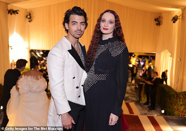 The Game Of Thrones actress, 28, was clarifying a comment she made about struggling as a 'single mother' in a recent interview (seen with ex-husband Joe Jonas in 2022 pregnant with their second child).