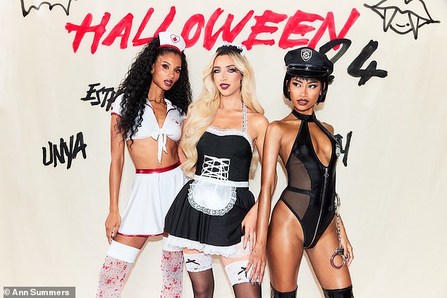 Grace said: 'I'm so excited to be working with Ann Summers for their Halloween campaign this year! I've always been a fan, so being the face is a dream come true!'