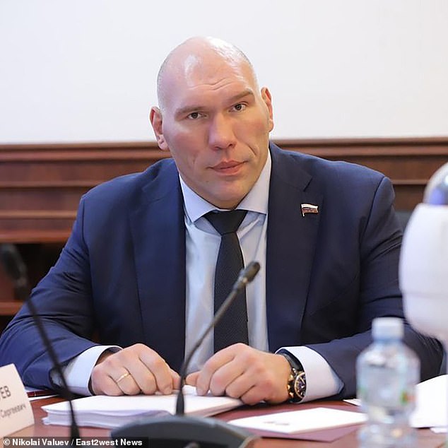 Former boxer Nikolai Valuyev, 51 and now an MP, expressed his view that it was acceptable to bomb Britain.