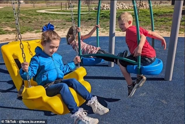 The little girl already knows that she is different, her parents say, and it is difficult for her to play with other children