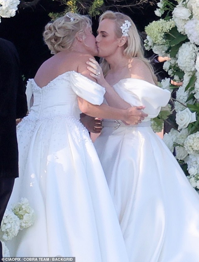 On Saturday, the Bridesmaids star said 'I do' to Ramona at a wedding on the large Italian island in the Mediterranean Sea.