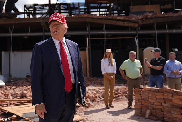 Trump speaks at event in Georgia where he toured damage caused by Helene