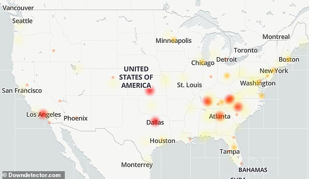 T-Mobile users on the Southeast Coast reported they couldn't use their 5G or connect to WiFi