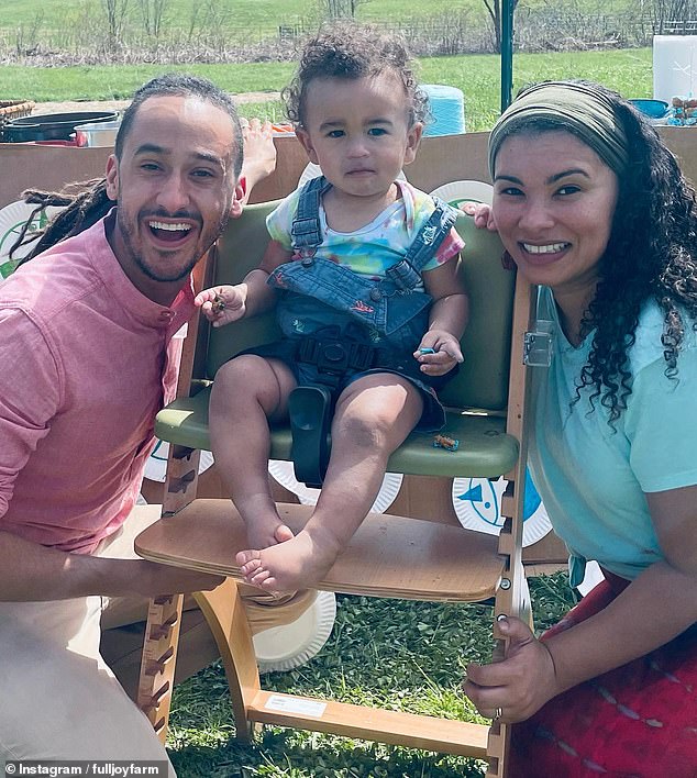 The couple moved from New York to the cabin in the town of Pomfret, Vermont, and have since welcomed their first child, Rafael, into their family.