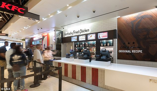 Elliott visited the KFC at LAX inside the Bradley International Terminal after being asked to do so by his boss.