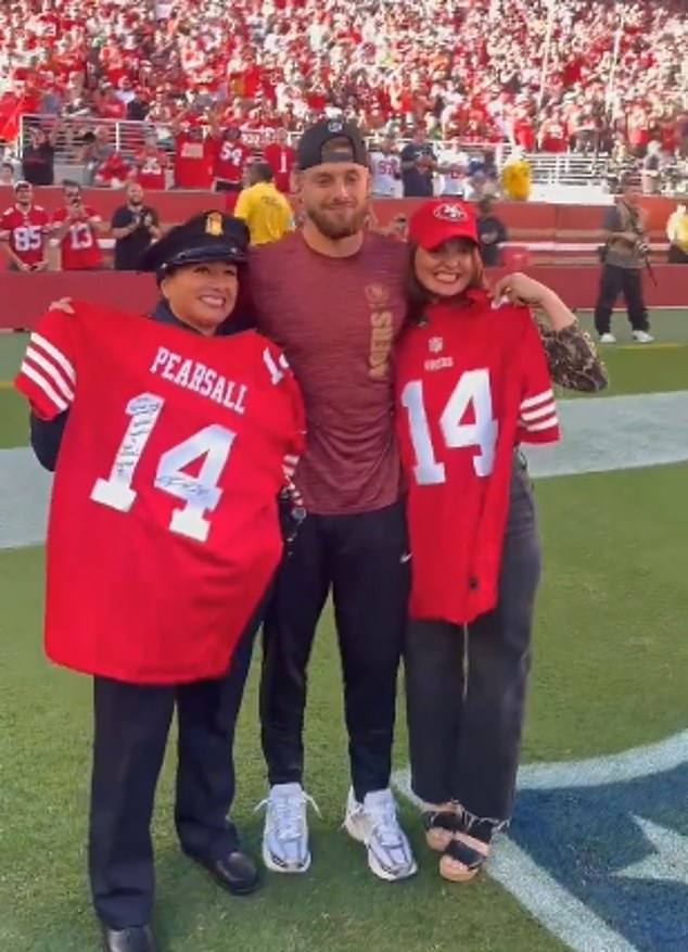 Ricky Pearsall reunited with the two lifeguards who helped save his life last month