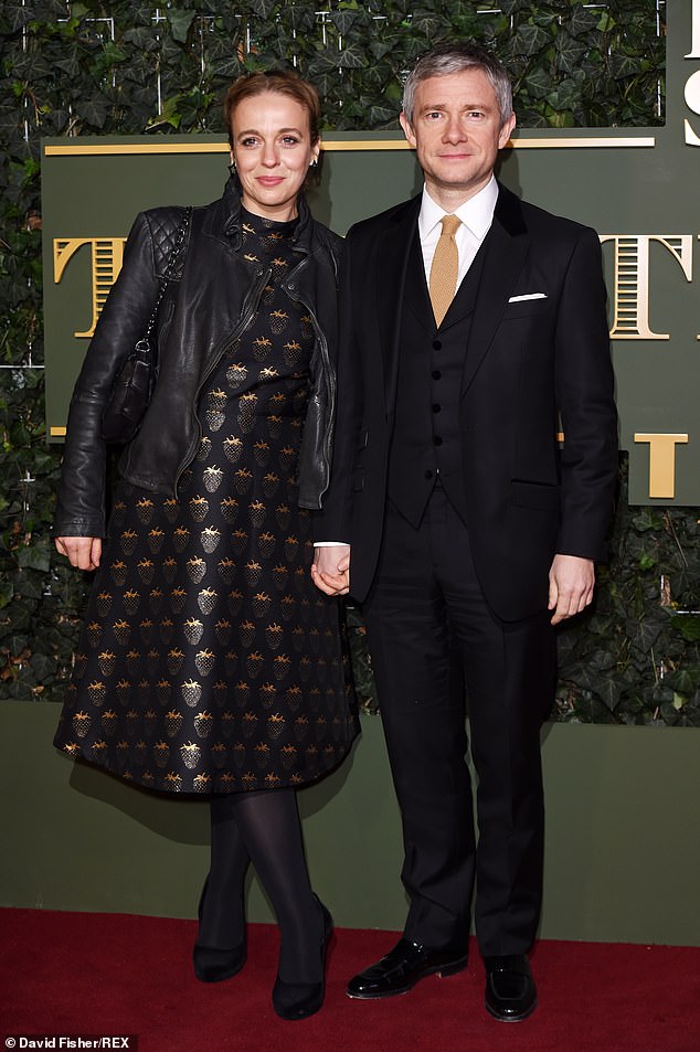 Amanda shares her children with ex-partner Martin Freeman (pictured, 2015) and he has reportedly stepped up to support the actress amid the scandal.