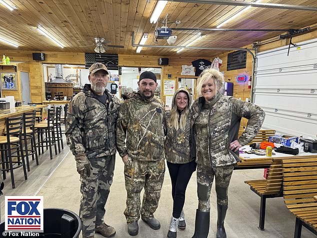 In the photo: The Hatfields who star in the reality show. From left to right (Chad Bishop, married couple Chris Hatfield and Casandra, née McCoy, and Amber Hatfield Bishop, who is married to Chad)