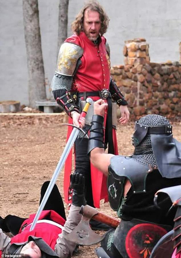 George Appling, 54, of Austin, Texas, fell in love with all things medieval after attending a Renaissance fair as a child.