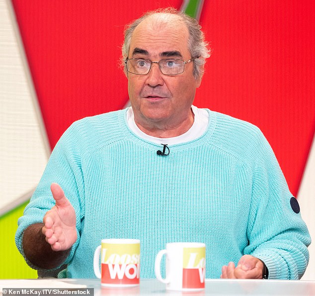 Popular radio host and writer Danny Baker has previously detailed how his diagnosis with mouth and throat cancer left him unable to speak for eight months. Pictured in 2018.