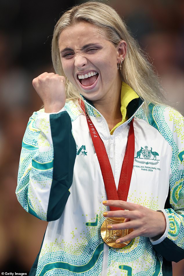 The gold was Leary's first individual Paralympic medal and came after she had single-handedly led the Australian 100-metre relay team to first place two days earlier.