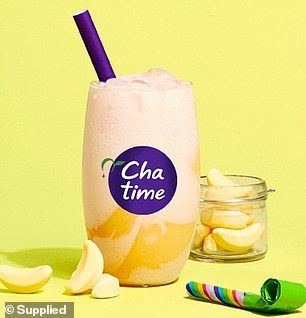 Chatime also has a bubble tea inspired by banana milk lollipops.