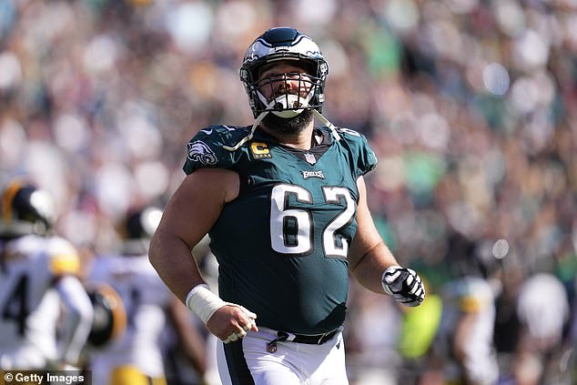 Kelce played center for the Philadelphia Eagles before retiring in March after 13 seasons.