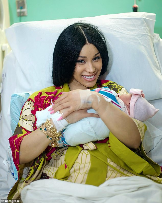 The 31-year-old rapper announced the arrival of her baby with ex-husband Offset, 32, on Thursday