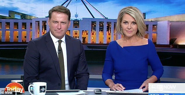 Six years ago, Gardner was confirmed as the long-awaited replacement for Lisa Wilkinson on the Today show. But her stint alongside Karl Stefanovic Stefanovic (left) was short-lived