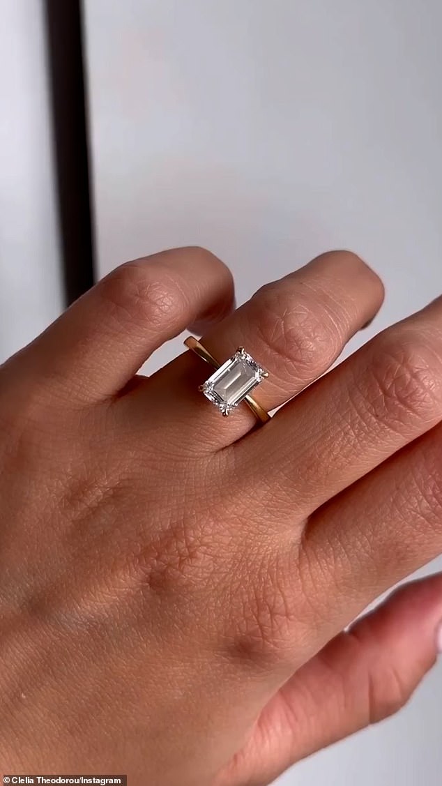 The former TOWIE star, 29, announced the exciting news to her 226,000 Instagram followers on Thursday, showing off her diamond ring.