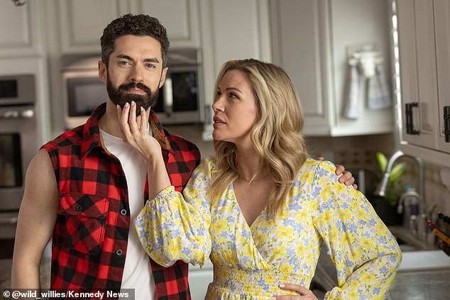 The ad centers on a wife who said her husband's facial hair was so impressive from using the product that the underwear of women watching him fell to the floor.