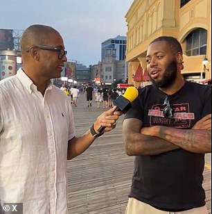 A clip that went viral on X shows host Don Lemon interviewing strangers in Atlantic City, New Jersey