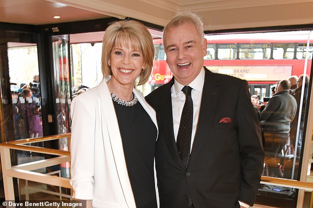 The getaway reportedly left Eamonn's ex-wife Ruth Langsford, 64, blindsided, with the holiday coming just four months after the former golden couple announced they were divorcing after 14 years of marriage (pictured together in 2018).