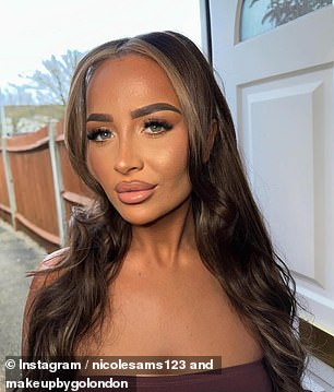 This year's Love Island star Nicole Samuel, 20, sported enhanced lips - with some viewers suggesting the touch-ups had aged her.