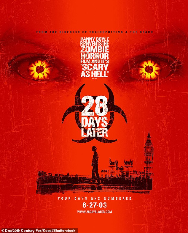 The upcoming post-apocalyptic horror film 28 Years Later is the sequel to 2002's 28 Days Later and 2007's 28 Weeks Later (poster pictured)