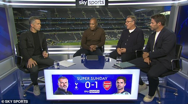 Paul Merson and Les Ferdinand claim the goal should have been ruled out for a foul in the build-up to the match