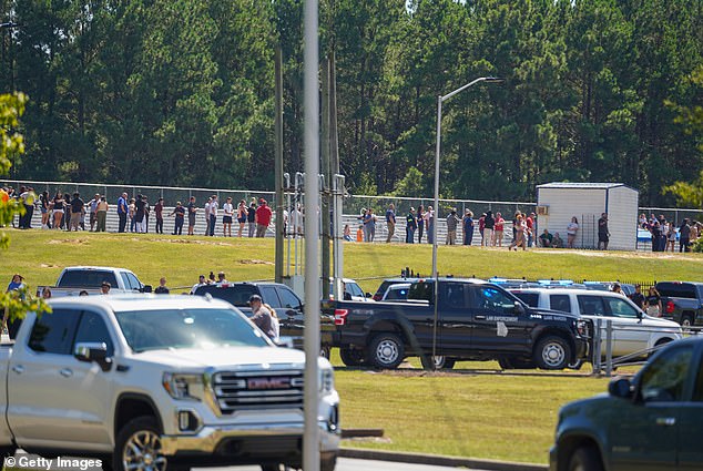 The high school, which serves about 1,900 students, is located in the town of Winder, about 25 miles west of Athens.