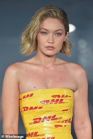 Closing the show alongside Travis Scott and Guram Gvasalia, she looked incredible with her ashy blonde locks styled in a messy bob.