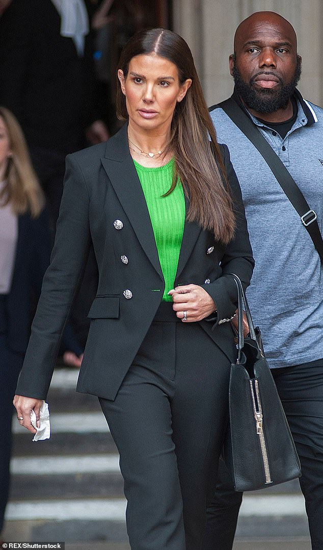 Coleen's exit comes after it was reported that Rebekah Vardy faces paying £1.5million towards Coleen's legal bills as a result of her court case at Wagatha Christie (Rebekah pictured leaving the High Court on 19 May 2022).