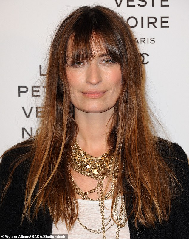 French model Caroline De Maigret also sports an elegant fringe that covers part of her eyebrows.