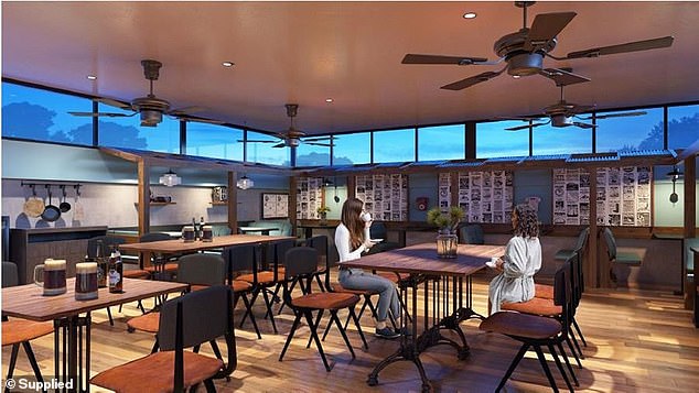 The new restaurants will be designed on a smaller floor plan to reduce the cost of rent, gas and electricity and ensure that the restaurants are adequately staffed (photo, rendered plans)