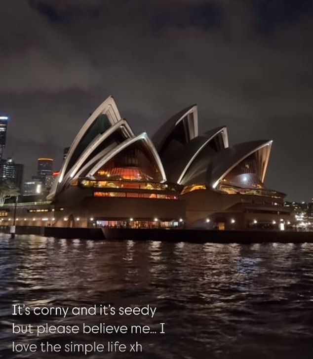 Hugh did not attend the couple's destination wedding in Sardinia over the weekend, as he posted a series of videos on Instagram from Sydney on Saturday.