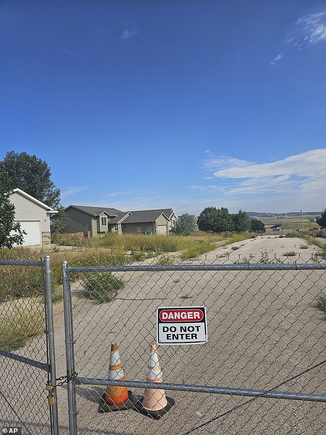 The lawsuit, filed by Hideaway Hills residents, accuses the state of acting recklessly by failing to properly stabilize land that had been used as a state-operated mine, as seen here.