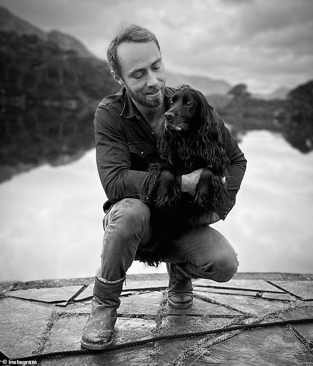 The businessman, who is the younger brother of the Princess of Wales, shared this photo of him cradling Ella, taken just hours before she died in January 2023.