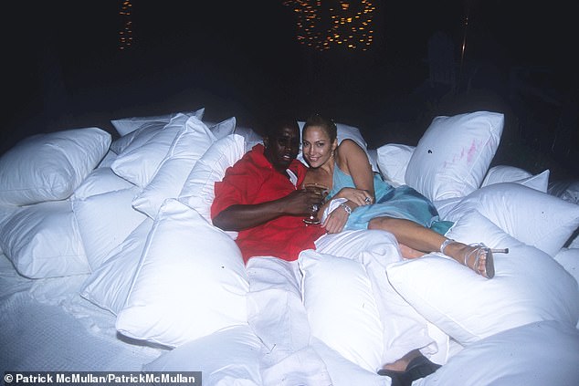 The former couple photographed at Diddy's 4th of July party in 2000