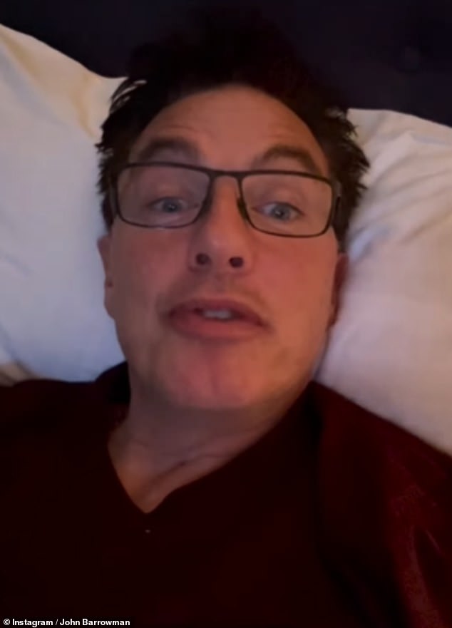 John took to Instagram to share a clip of himself the night before filming began, admitting at the time that he had already 