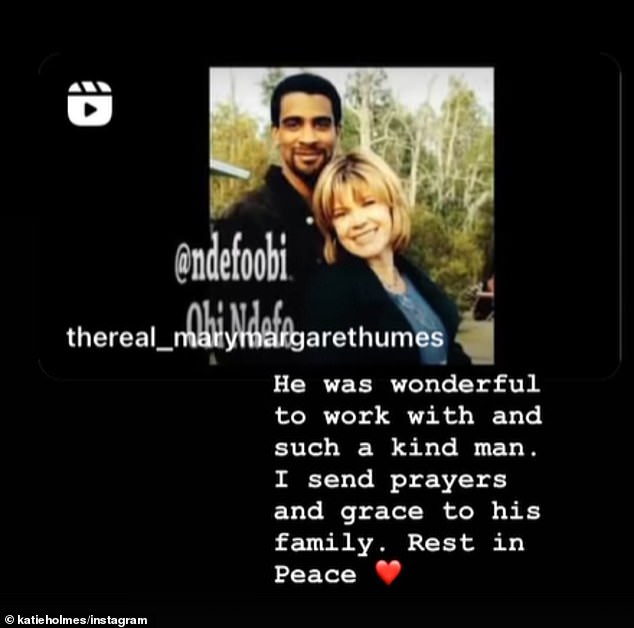 The actress took to her Instagram Stories to share a snap posted by her other co-star, Mary-Margaret Humes, 70, and wrote: 