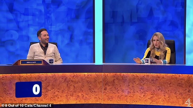 Lucy Beaumont shocks husband Jon Richardson as she jokes she.j