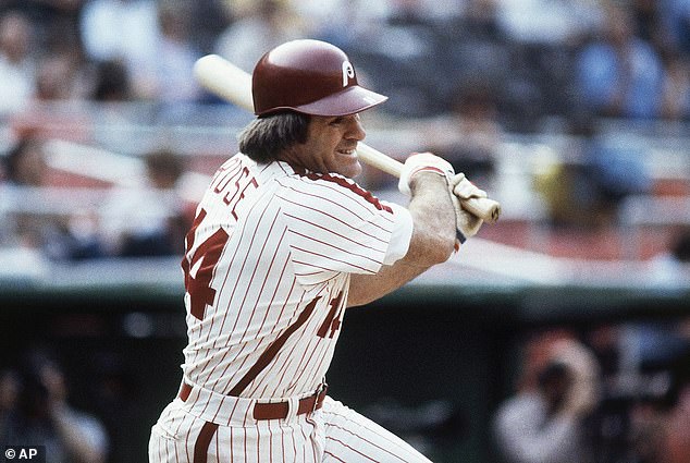 Rose was a member of the 1980 Philadelphia Phillies championship team (above), but is officially banned from baseball after admitting he bet on the Cincinnati Reds.