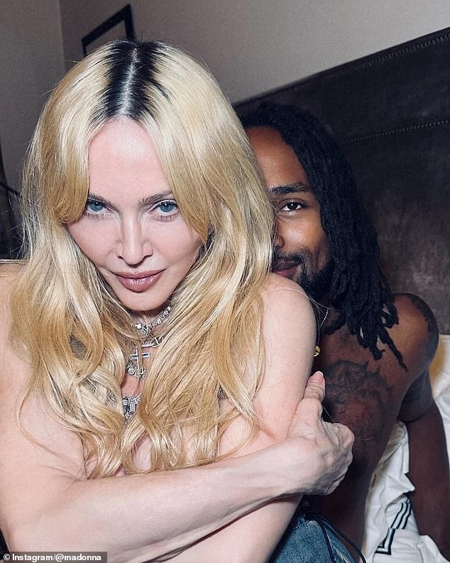 Madonna flaunted her new lover for the first time on July 4